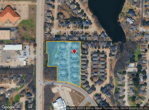 1050 W Ash Ln, Euless, TX Parcel Map
