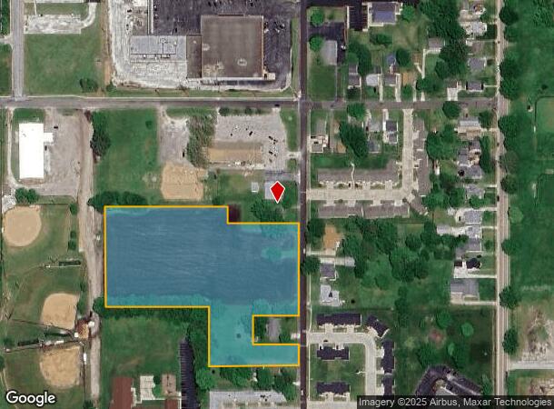  1237 Tendick St, Jacksonville, IL Parcel Map