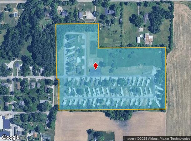 210 N Woodworth Ave, Frankton, IN Parcel Map