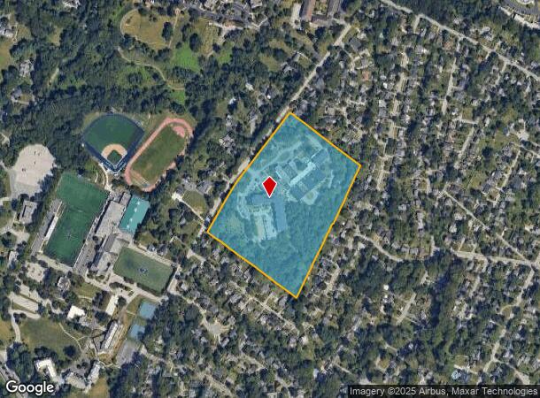 615 Chestnut Ave, Towson, MD Parcel Map