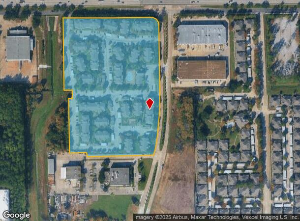 15165 Vickery Dr, Houston, TX Parcel Map