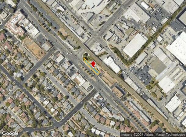  1455 El Camino Real, Belmont, CA Parcel Map