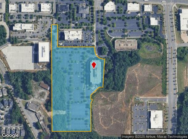 11720 Amber Park Dr, Alpharetta, GA Parcel Map