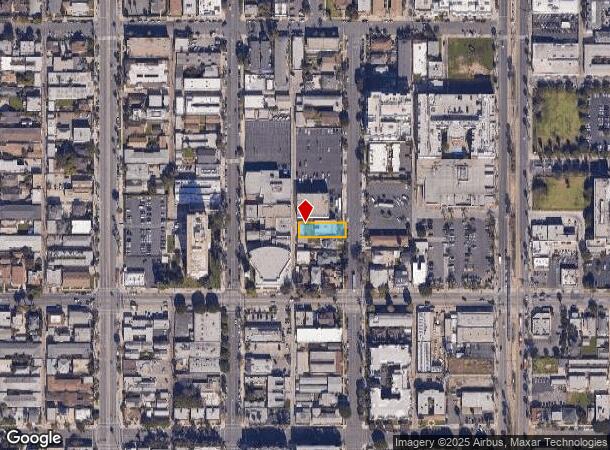  1025 Locust Ave, Long Beach, CA Parcel Map