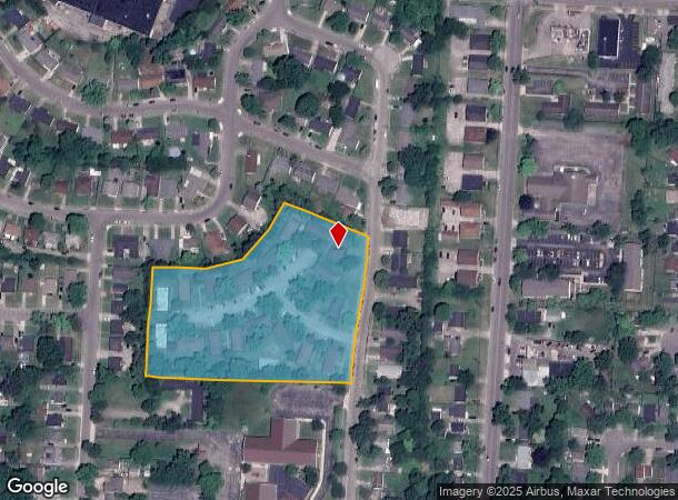  1610 Lamberton St, Middletown, OH Parcel Map