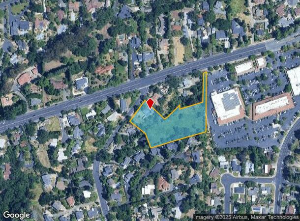  1594 Huston Rd, Lafayette, CA Parcel Map