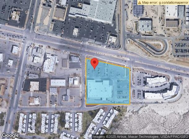  100 Pitts St, El Paso, TX Parcel Map