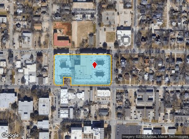  1204 W Hickory St, Denton, TX Parcel Map