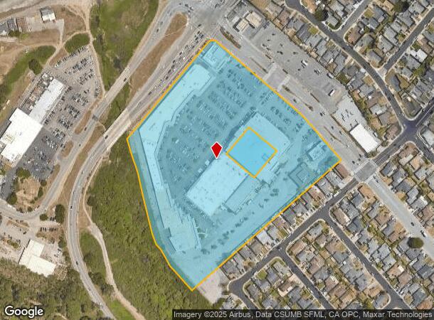  500 1317 Linda Mar Shopping Ctr, Pacifica, CA Parcel Map