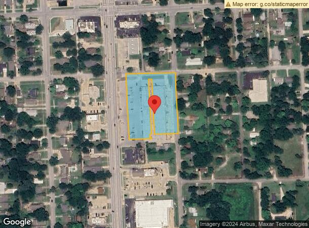  629 S Main St, Sapulpa, OK Parcel Map