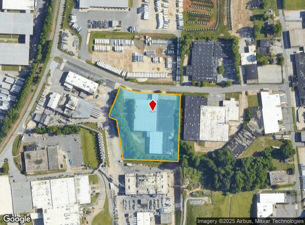  1417 Progress Ave, High Point, NC Parcel Map
