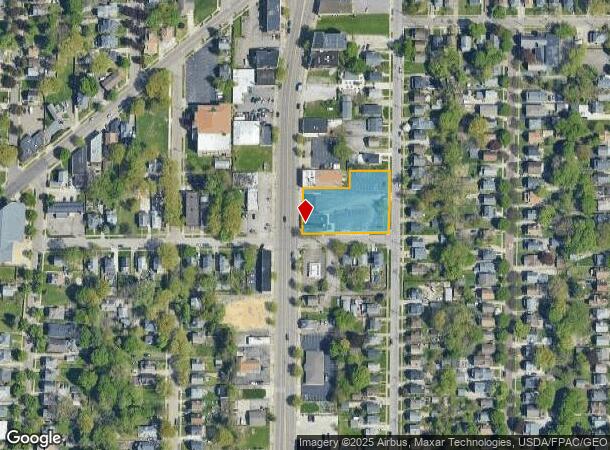  727 N Main St, Akron, OH Parcel Map