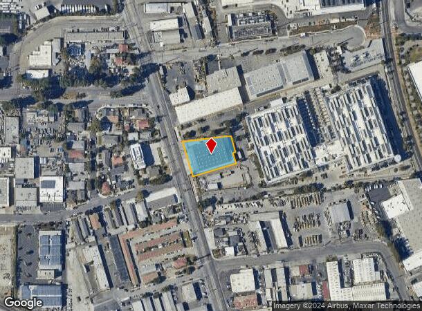  2155 Lafayette St, Santa Clara, CA Parcel Map