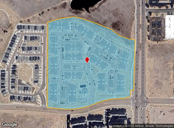  11310 Odyssey Pt, Colorado Springs, CO Parcel Map