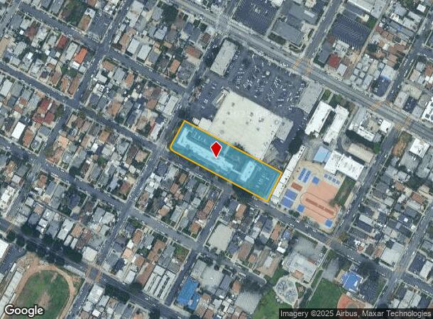  2801 E 2Nd St, Los Angeles, CA Parcel Map