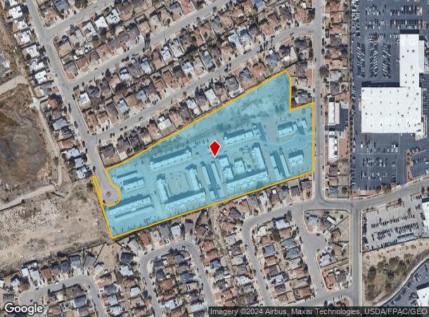  5453 Ridge St, El Paso, TX Parcel Map