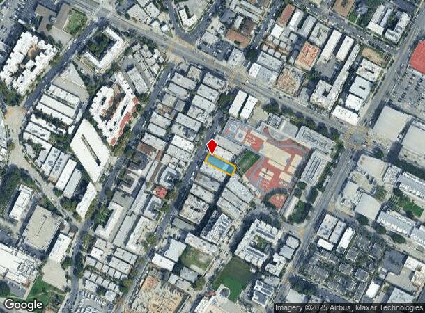 334 Witmer St, Los Angeles, CA Parcel Map