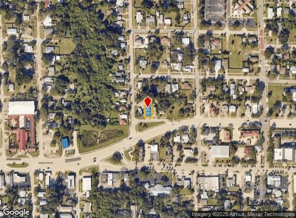  302 E Strawbridge Ave, Melbourne, FL Parcel Map