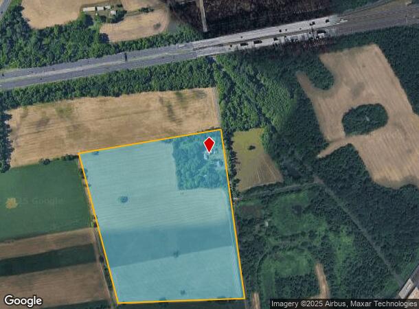  1309 Jacksonville Rd, Columbus, NJ Parcel Map