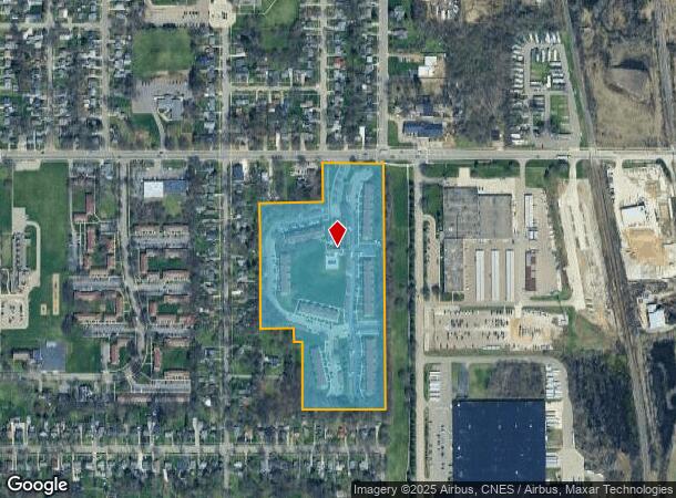  2210 E Cork St, Kalamazoo, MI Parcel Map