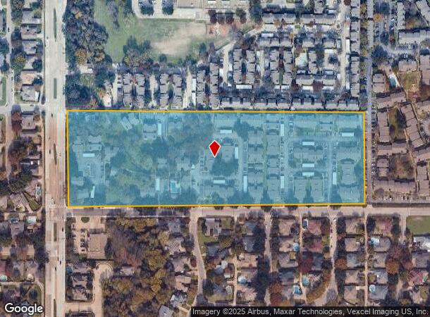  9855 Shadow Way, Dallas, TX Parcel Map