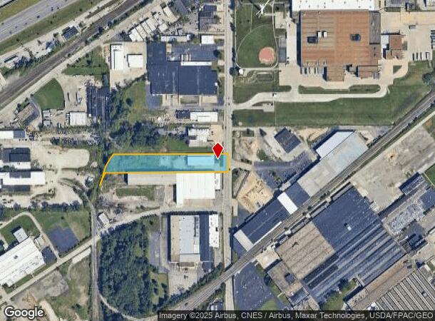 1160 E 222Nd St, Euclid, OH Parcel Map