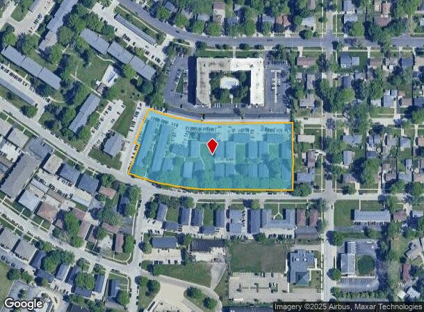  1861 Lilac Ln, Aurora, IL Parcel Map