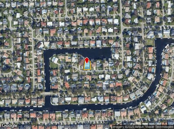 2581 Ne 50Th St, Lighthouse Point, FL Parcel Map