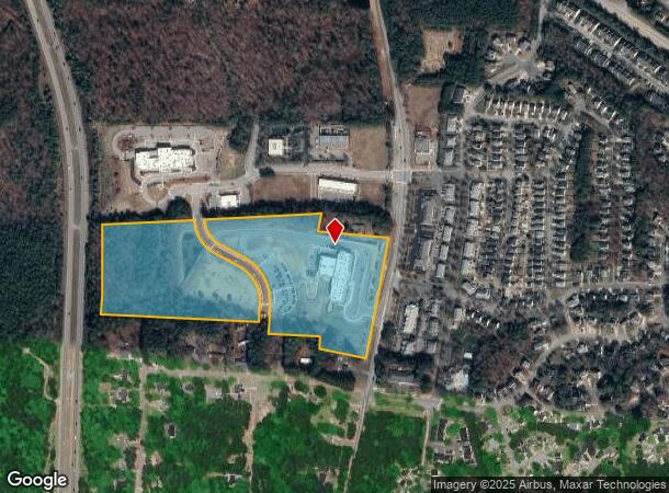  1729 N Main St, Holly Springs, NC Parcel Map