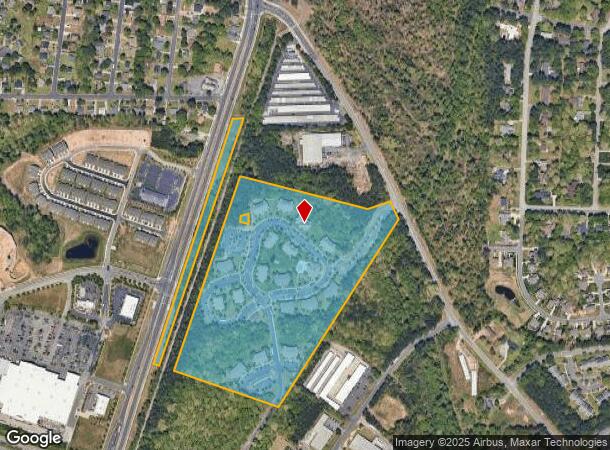 1400 E Cornwallis Rd, Durham, NC Parcel Map