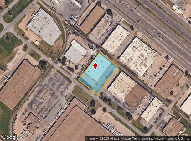  9004 Ambassador Row, Dallas, TX Parcel Map