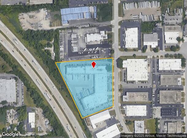 736 N Industrial Dr, Elmhurst, IL Parcel Map