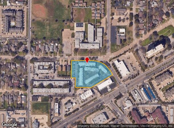  2620 W Colorado Blvd, Dallas, TX Parcel Map