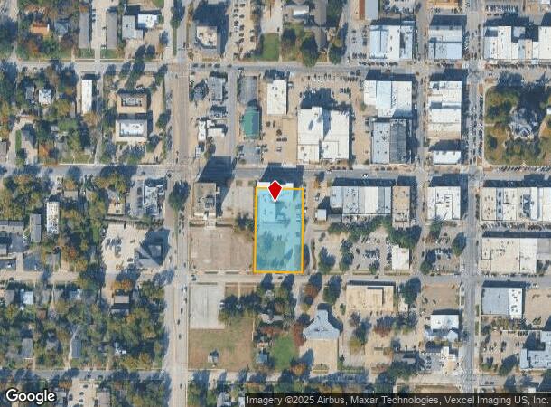  321 W Hickory St, Denton, TX Parcel Map