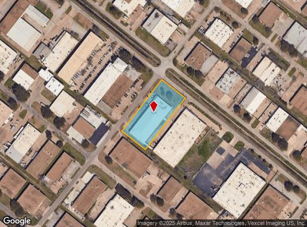 8805 Chancellor Row, Dallas, TX Parcel Map