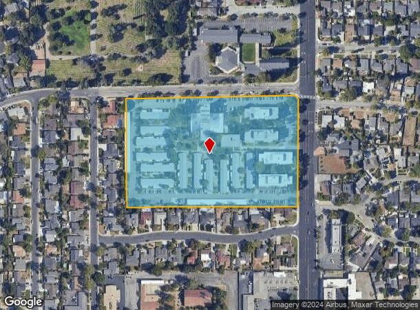  390 N Winchester Blvd, Santa Clara, CA Parcel Map