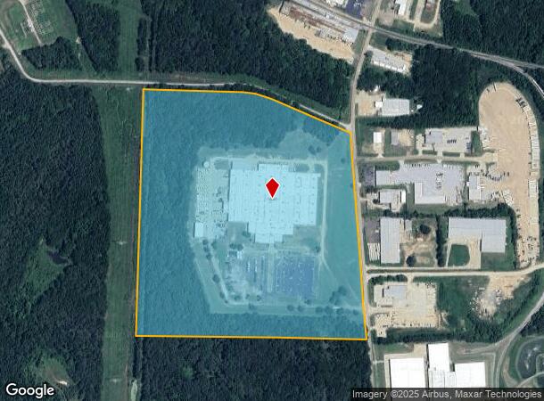  947 Industrial Park Dr, Clinton, MS Parcel Map