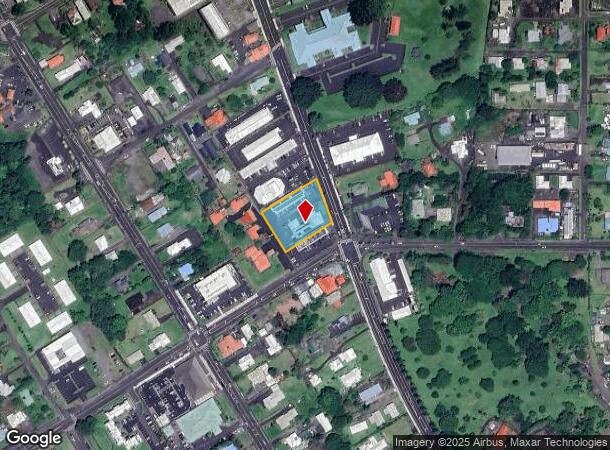 1454 Kilauea Ave, Hilo, HI Parcel Map