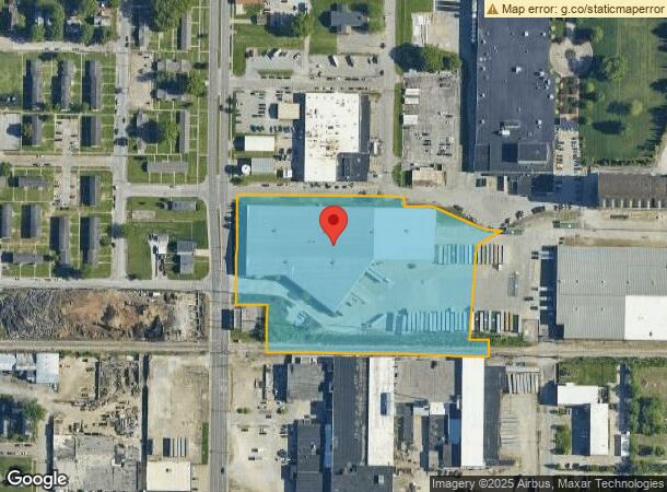  1615 N Fulton Ave, Evansville, IN Parcel Map