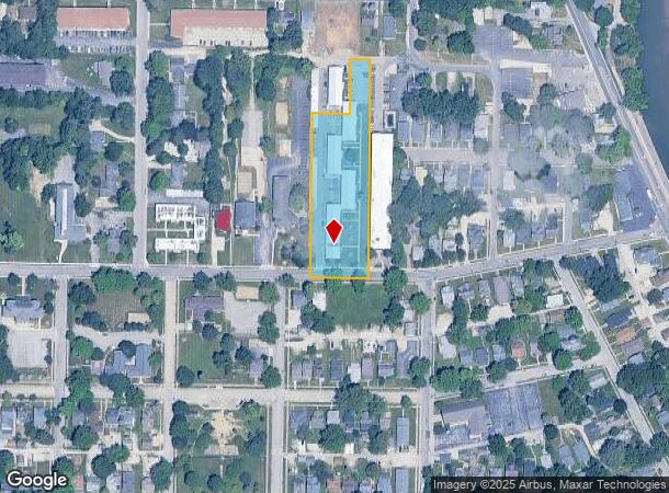  818 W Riverside Ave, Muncie, IN Parcel Map