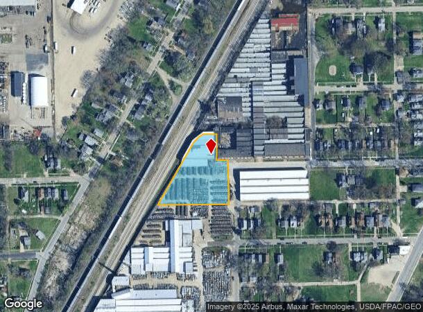  970 Wall St, Toledo, OH Parcel Map