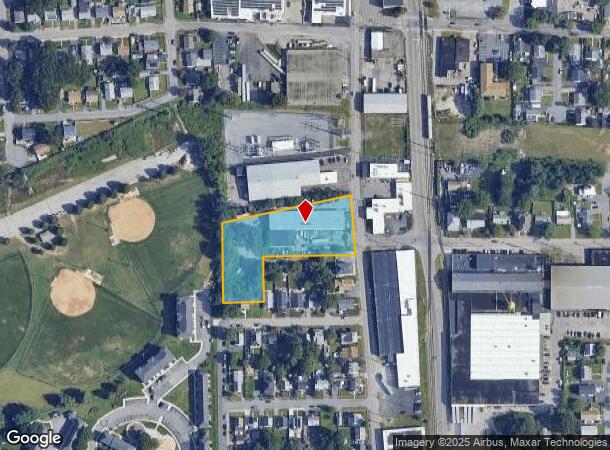 172 York Ave, Pawtucket, RI Parcel Map