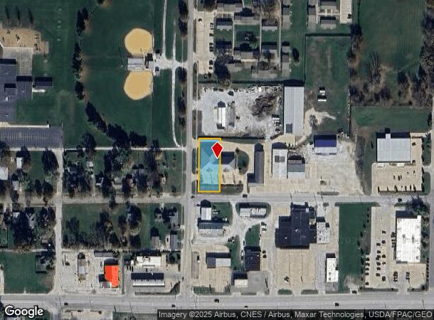 1400 E Carroll St, Macomb, IL Parcel Map