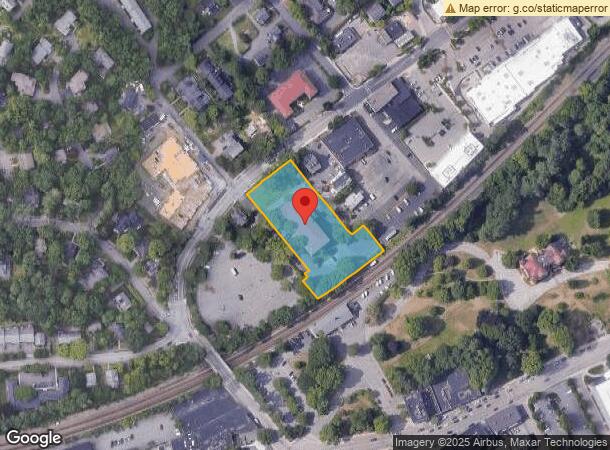  1 Hollis St, Wellesley, MA Parcel Map