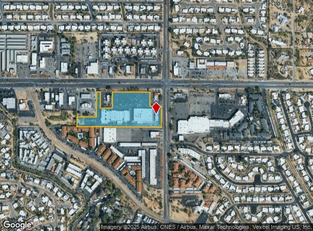 102 S Camino Seco, Tucson, AZ Parcel Map