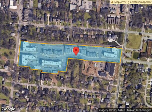  1801 Meridian St, Nashville, TN Parcel Map