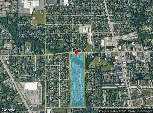  1451 E Southport Rd, Indianapolis, IN Parcel Map