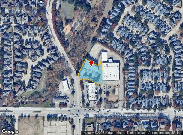  18170 Hillcrest Rd, Dallas, TX Parcel Map