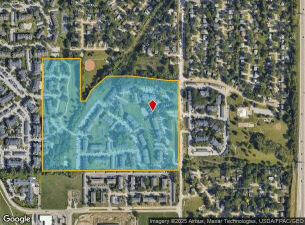 1414 N 108Th St, Omaha, NE Parcel Map