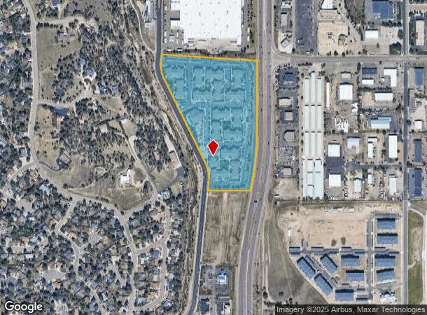  1304 Cascade Creek Vw, Colorado Springs, CO Parcel Map